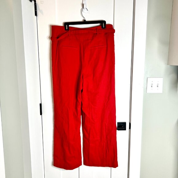 Boden Red Wide Leg Pants - Picture 3 of 3